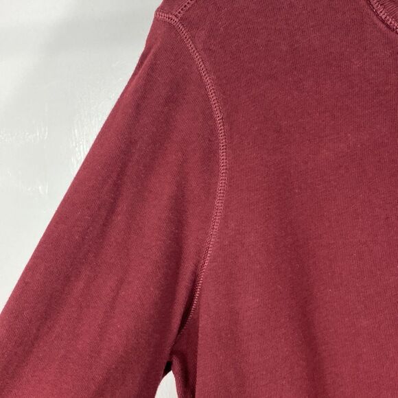❤️Last Chance Abercrombie & Fitch 100% cotton Maroon Henley Shirt size XL - Picture 2 of 10